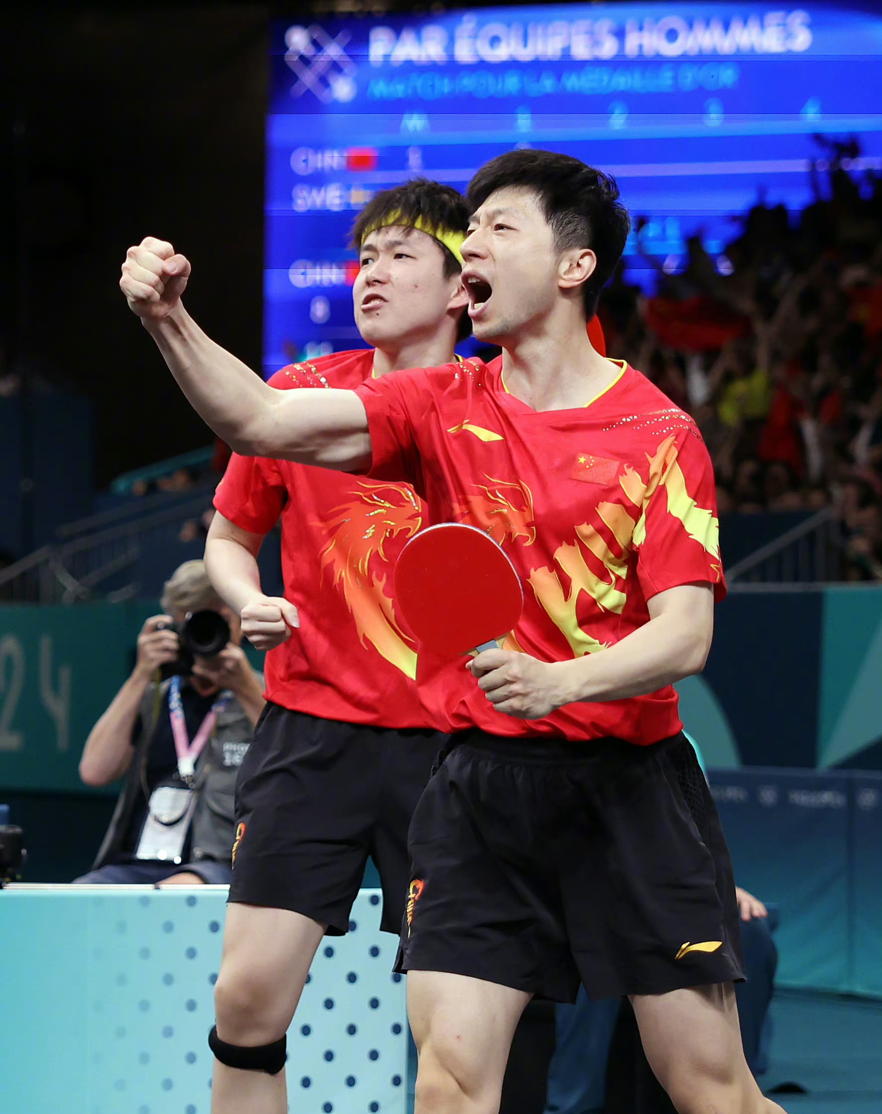 韩国队横扫德国队,马龙状态火热 韩国队横扫德国队,马龙状态火热